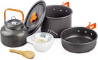 Camping cookware Outdoor cookware Set Camping Tableware Cooking Set Travel Tableware Cutlery Utensils Hiking Picnic Set (Color : Tableware Pot)