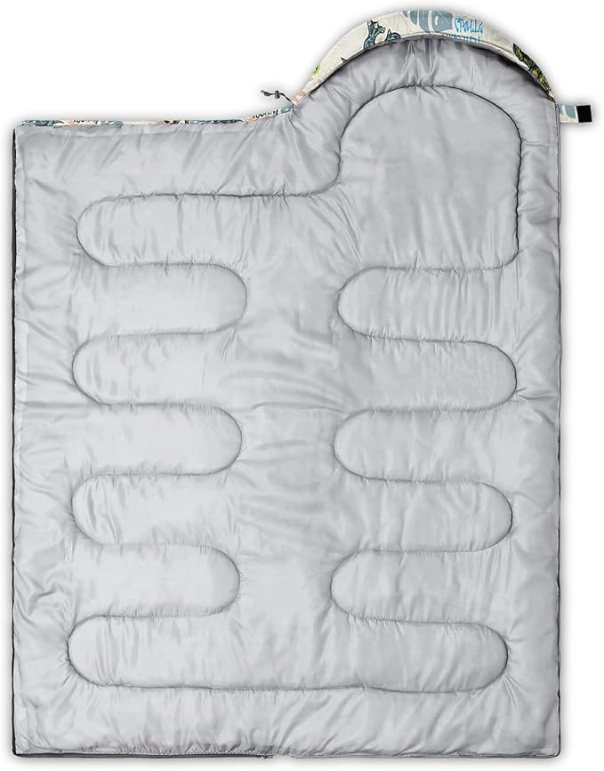 QOOMO Camping Sleeping Bags,3 Season Warm & Cool Weather,Lightweight,Waterproof Sleeping Bags for Adults & Kids,Traveling,and Outdoors,Camping Gear Equipment