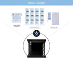 72hr Extensively Prepared Emergency Kit for Disaster Preparedness - Emergency Go Bag with Cook-in-Pouch Food, Water + Purification, First Aid, Deluxe Tools. Survival Kit for Earthquakes