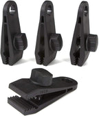 12 Pack - Tarp Clips Heavy Duty Lock Grip - Strong Clips - Superior Holding Power - Alligator Locking Clamp Design - Multipurpose, Tarp Tie Downs, Canvas, Shade Cloth, Tent, Banner, Awnings (12 Pack)