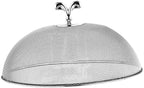 Stainless Steel Mesh Food Cover Round Mesh Food Tent Utility Lightweight Protector for Dining at The Beach, Park, or Camping, Diameter 26 cm