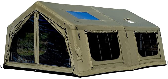 MC TOMOUNT Inflatable Tents for Camping, 6/8/10 Person Large Family Blow Up Camping Tent with Hand Pump, Easy Setup Air Glamping Tent for Outdoor Picnic Party