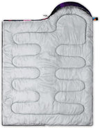 QOOMO Camping Sleeping Bags,3 Season Warm & Cool Weather,Lightweight,Waterproof Sleeping Bags for Adults & Kids,Traveling,and Outdoors,Camping Gear Equipment