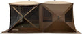 Quick-Set Cabin Screen Shelter – 8-Person Pop-Up Tent with Removable Floor, Divider, Rain Fly & Zip-Down Sides, 112 sq. ft., Brown/Tan/Black, Tear-Resistant Mesh, Easy Setup Camping Shelter
