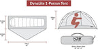 Near Zero 1-3 Person Ultralight Backpacking Tents, up to 2 Doors, 20D Ripstop Waterproof Sealed Nylon, Freestanding, Rainfly, 3 Season, with Lightweight Aluminum Frame. Easy Setup System