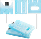 TOURIT Ice Pack for Lunch Box-8.75” x 5.5”-Reusable Long Lasting for Lunch and Cooler Bag-Camping, Beach, Picnics, Fishing and More