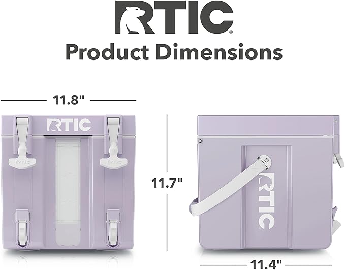 RTIC Halftime Water Cooler Portable Carrier Container, Drink Beverage Dispenser, Stackable with 2 Taps, Bottleless, BPA-Free, for Sports, Camping, BBQ, Parties, Picnic, & More, Dusty Lilac
