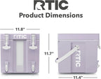 RTIC Halftime Water Cooler Portable Carrier Container, Drink Beverage Dispenser, Stackable with 2 Taps, Bottleless, BPA-Free, for Sports, Camping, BBQ, Parties, Picnic, & More, Dusty Lilac