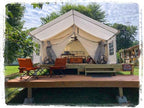 WHITEDUCK Porch for Alpha Wall Tent, Complete with Heavy Duty Aluminum Frame, Angle Kits & Stakes for Hunting, Family Camping & Outdoor Activities (8'x10', Canvas)
