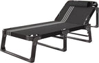 Sleeping Cots for Adults, 5Position Folding Chaise Lounge Chairs Outdoor, Folding Camping Cot, Folding Cot Camping Cot for Adults Portable Folding Outdoor（One Color-A）