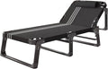 Sleeping Cots for Adults, 5Position Folding Chaise Lounge Chairs Outdoor, Folding Camping Cot, Folding Cot Camping Cot for Adults Portable Folding Outdoor