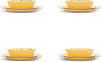 Fox Run 48790 Melamine Dinnerware Set, 10", Yellow
