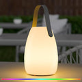uuffoo Rechargeable Portable Table Lamp, Cordless RGB Lantern with Remote, Decorative LED Night Light, IP44 Waterproof Indoor Outdoor Lamp for Bedroom Patio Garden Wedding Party