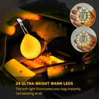 Tubasion 2-in-1 Purse Light with Clip & Hook, USB-C Rechargeable Handbag Light, Ultra Bright Bag Lights for Purses, Upgraded Automatic Sensor Purse Must Haves Accessories Gift for Women Girls