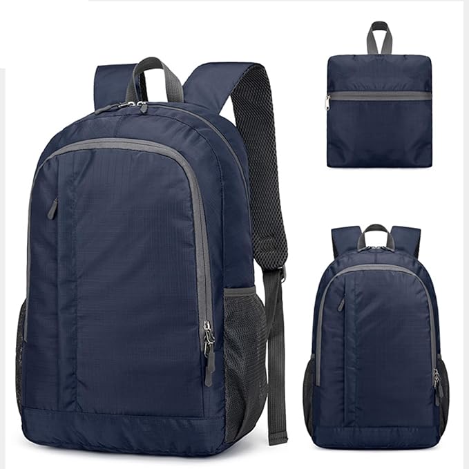 Mens Hiking Backpack - 250g Day Packs Backpacks, Large Foldable Travel Bag, Outdoor Gear Backpack, Lightweight Hiking Bag, Multi Compartment Adventure Pack For Camping Backpacking Walking Traveling