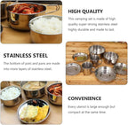 8 Pcs Backpacking Camping Cookware Picnic Cooking Cook Set Pots Outdoor Tableware