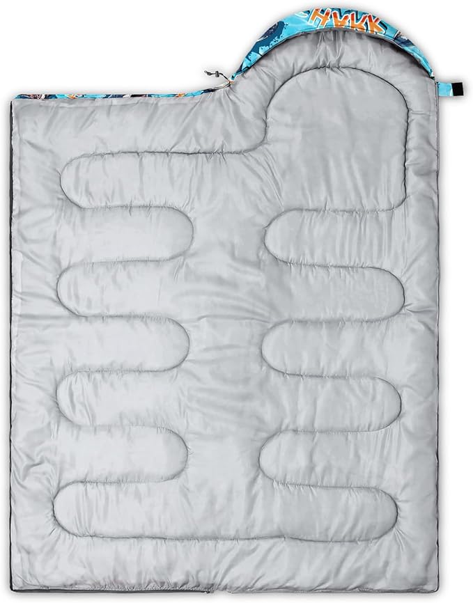 HOSIMA Dear Hunting Pattern Cold Weather Sleeping Bags for Kids Adults,Black Light Weight Waterproof Sleeping Bags for Outdoors Hiking.