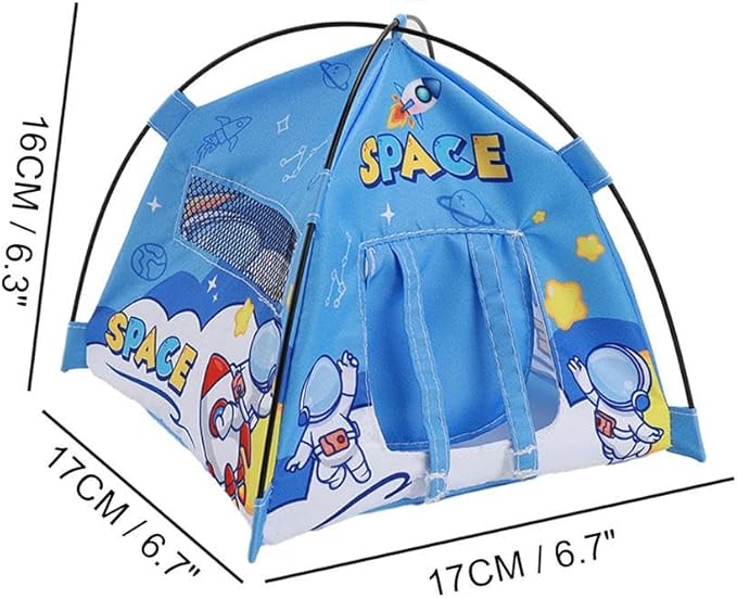Miniature Cute Tent,1:12 Scale Miniature Camping Tent, 6.7 Inch Realistic Doll House Tents,Handmade Mini Tents for Diorama Displays,Photography Props,Birthday Gift Decor