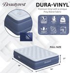 Beautyrest Supreme Air, Full Size Air Mattress with Built-in Pump, Raised Inflatable Bed for Adults, Puncture-Resistant Vinyl, Auto Shut-Off, 650lb Support, Guest Bed, Camping Airbed, 3-Year Warranty