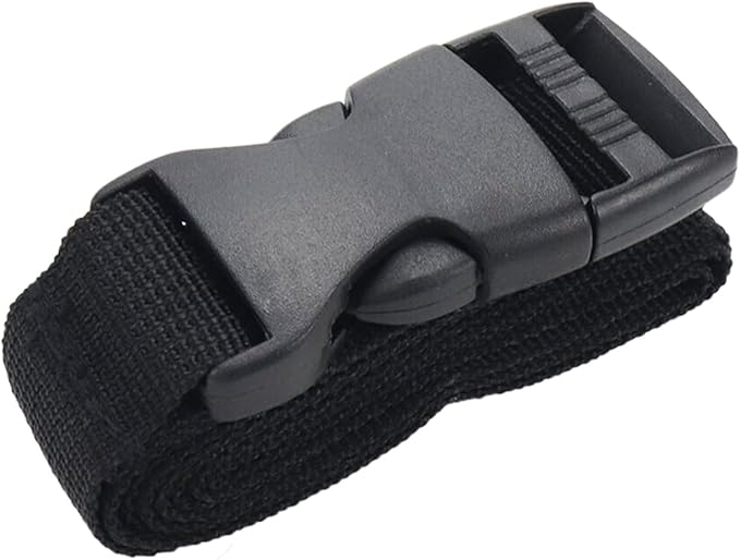 15Pcs Tie Down Straps Black Adjustable Nylon Strap with Buckles 1" x 47" (3.9ft) Straps with Quick Release, Lashing Strap for Backpacking, Outdoor Activities