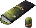 Sleeping Bags for Adults Youth Kids,3D Printing Camping Sleeping Bag for Girls Boys Lightweight Waterproof Cold/Warm Weather Sleeping Bag for 3 Seasons