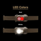 Princeton Tec Byte Tactical LED Headlamp Lightweight Compact, Durable Hands-Free Lighting with White and Red Beam Options - Tan