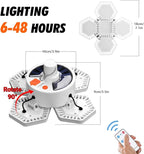 USB Solar Camping Light with Remote Control - Folding Rechargeable Lantern, 360°Lighting Waterproof Hanging Tent Lights Outdoor Light for Camping, Hiking, Outage, Emergency, Hurricane (169 LEDs)