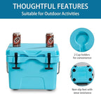 Goplus 16 Quart Cooler, 24-Can Capacity Ice Chest with 2 Cup Holders, 3-5 Days Ice Retention, Portable Insulated Ice Box for Camping, Fishing Outdoor Activities