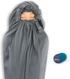 Litume Thermolite All Season Sleeping Bag Liner Add Up to 22°F / 12°C, Mummy Sleeping Sack for Backpacking, Camping, Traveling, for Cold Weather Winter, Sleep Sack with Drawstring Hood (E626)