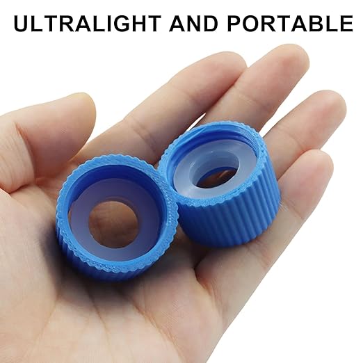 2 Pcs Water Filter Coupling with 10 Pcs Filter Cleaning Gasket with Seal Kit, Compatible 28mm External Threaded Water Filters Standard Plastic Bottles for Hiking/Camping