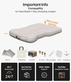 Wigoo 2026 Upgrade Air Mattress for Tesla Model Y [Click Self-Inflate, Home-Level Comfort] USB-C Charging Built-in Air Pump & Ergonomic Design with 2 Pillow, Camping for Tesla Model Y 2020-2026