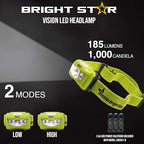 BRIGHT STAR LED Headlamp – Intrinsically Safe, Hands‑Free Safety Headlight, IPX4 Water‑Resistant, Multi‑Mode LED, 120+ Hour Runtime, Emergency Headlamp with Batteries Included