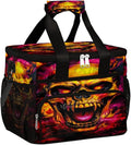 Gothic Skull Flame Soft Cooler Bag Insulated Lunch Box for Men & Women, Large Leakproof Lunch Bag Portable Beach Cooler for Work, Picnic, Road Trips,Fishing, Travel, Camping,A-9