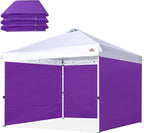 SCOCANOPY SunWall for 12x12 Pop Up Canopy Frame, 3 Pack SideWall Only (Purple)