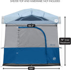 E-Z UP Camping Cube Sport, Converts 10' Angled Leg Canopy into Camping Tent