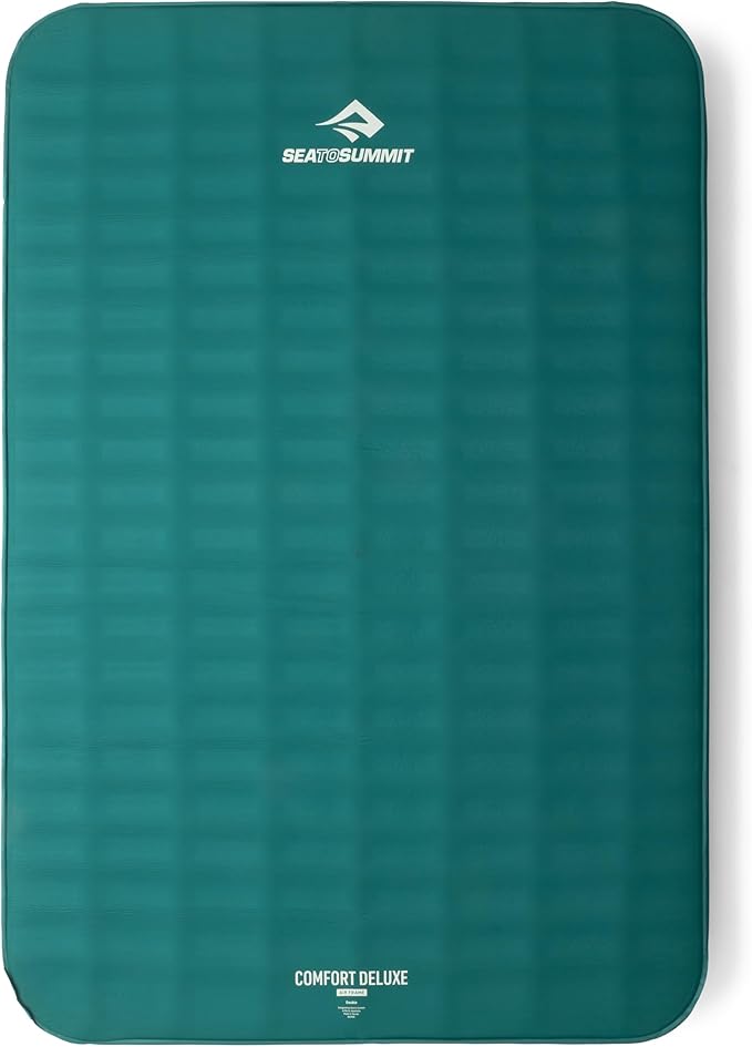 Sea to Summit Comfort Deluxe Self-Inflating Foam Double Sleeping Pad, Rain Forest