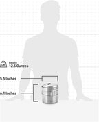 Solo Stove Pot 1800 Stainless Steel Companion Pot Great Cookware for Backpacking Camping Survival Backpacking Kitchen and Cooking Simple Equipment Set & Accessories for Hiking Campfires and Adventure