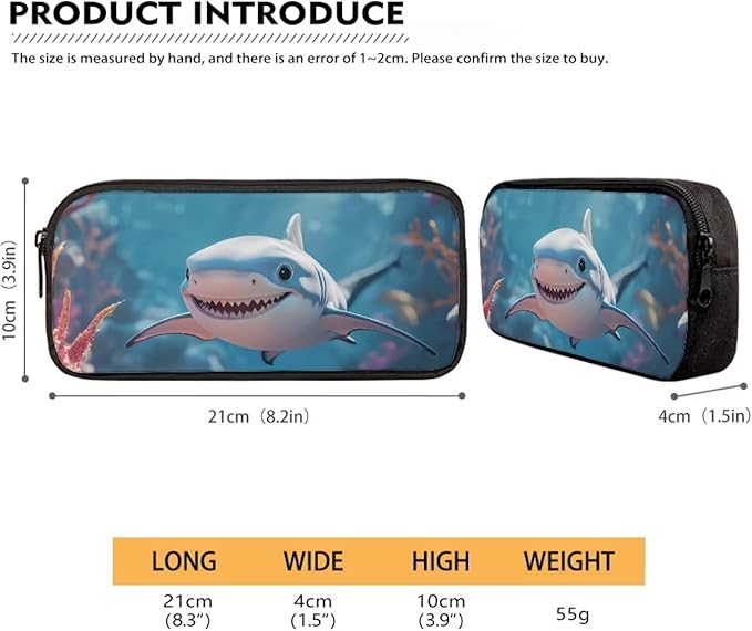 Shark Backpack for Boys With Lunchbox 3 Piece Backpack Set 17 Inch Soft Zipper Pencil Case Kindergarten Elementary Middle Travel Backpacks for Kids Mochilas Escolares Para Niños