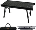 Himalaya IGT Folding Camping Table Portable, Outdoor Camp Kitchen System, Adjustable Aluminum Foldable, Ultralight Lightweight with Bag for Patio BBQ Car Picnic RV