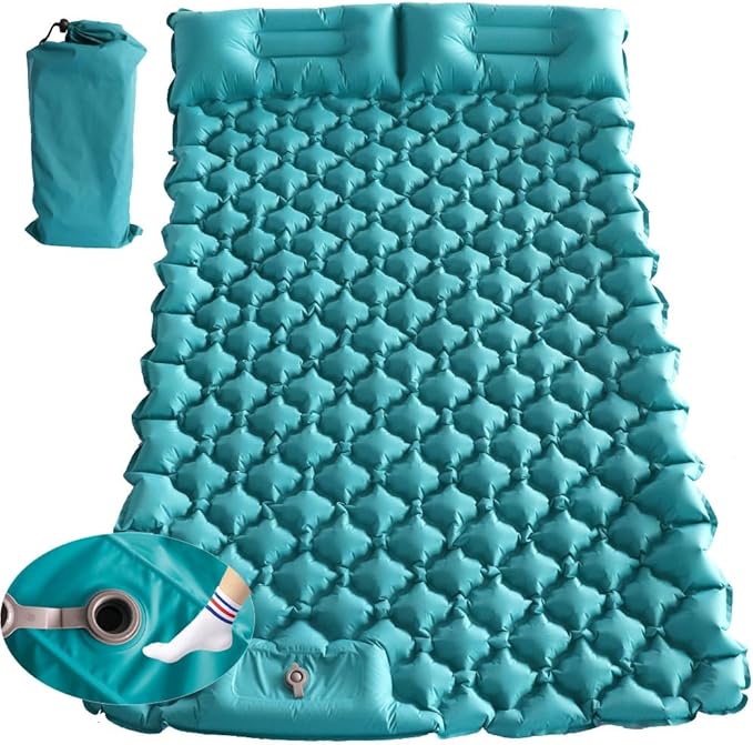 icepac Sleeping Pad Ultralight Inflatable Sleeping Pad for Camping，Built-in Pump, Ultimate for Camping, Hiking,Lightweight Inflatable Sleeping pad