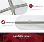 10x10 Gazebo Waterproof Outdoor Canopy Patio Tent Party Tent for Wedding BBQ Cater