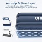 Queen Air Mattress with Built in Pump, 18" Elevated Height, 48Hr Leak-Tested, Honeycomb Coil Support, 800 lbs Capacity, Fast 3-Min Inflation–Blow Up Mattress for Guest Room & Sleepover