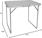 Stansport Folding Utility Camp Table, 27" x 31.5" x 23.6"