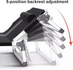 Aluminum Alloy Frame Camping Cot, Portable Folding Bed with Mattress, 5-Position Folding Chaise Lounge Chair for Indoor Outdoor