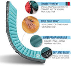 ZOOOBELIVES 3D Wrapping Inflatable Camping Sleeping Pad with Built-in Pump, Extra Thick and Wide, Ultimate Comfortable Compact Camp Air Mat for Tent, Car Traveling and Backpacking - Airlive2000X