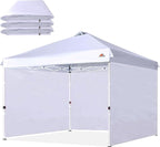 SCOCANOPY SunWall for 10x10 Pop Up Canopy Frame, 3 Pack SideWall Only (Silver)