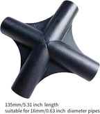 4 Way Connector Tent Pole Fitting Joint Accessories Practical Tent Connector Part Canopy Parts Pole Adapter Sturdy Tent Joint