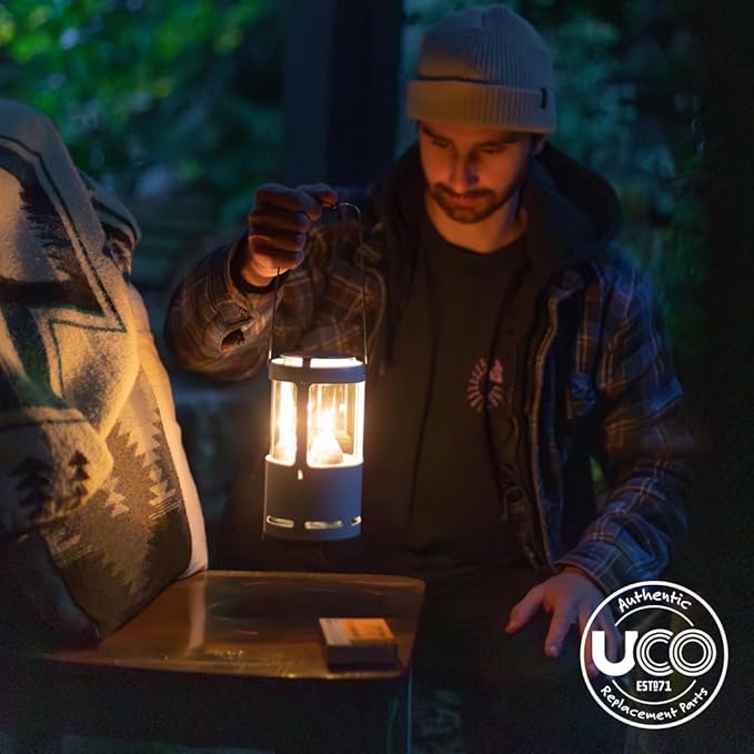 UCO 12-Hour Natural Beeswax, Long-Burning Emergency Candles for Candle Lantern, 5 Pack