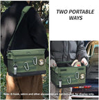 18L Camping Storage Bag, Multifunctional Waterproof Picnic Basket, Tent Stakes Organizer,With Adjustable Shoulder Strap for Hiking Cookware, Travel, Car