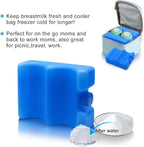 JMEXSUSS Reusable Ice Packs for Cooler, Long Lasting Breastmilk Bottle Storage, Freezer Packs Can Cooler for Lunch Boxes, Beer Soda, Camping